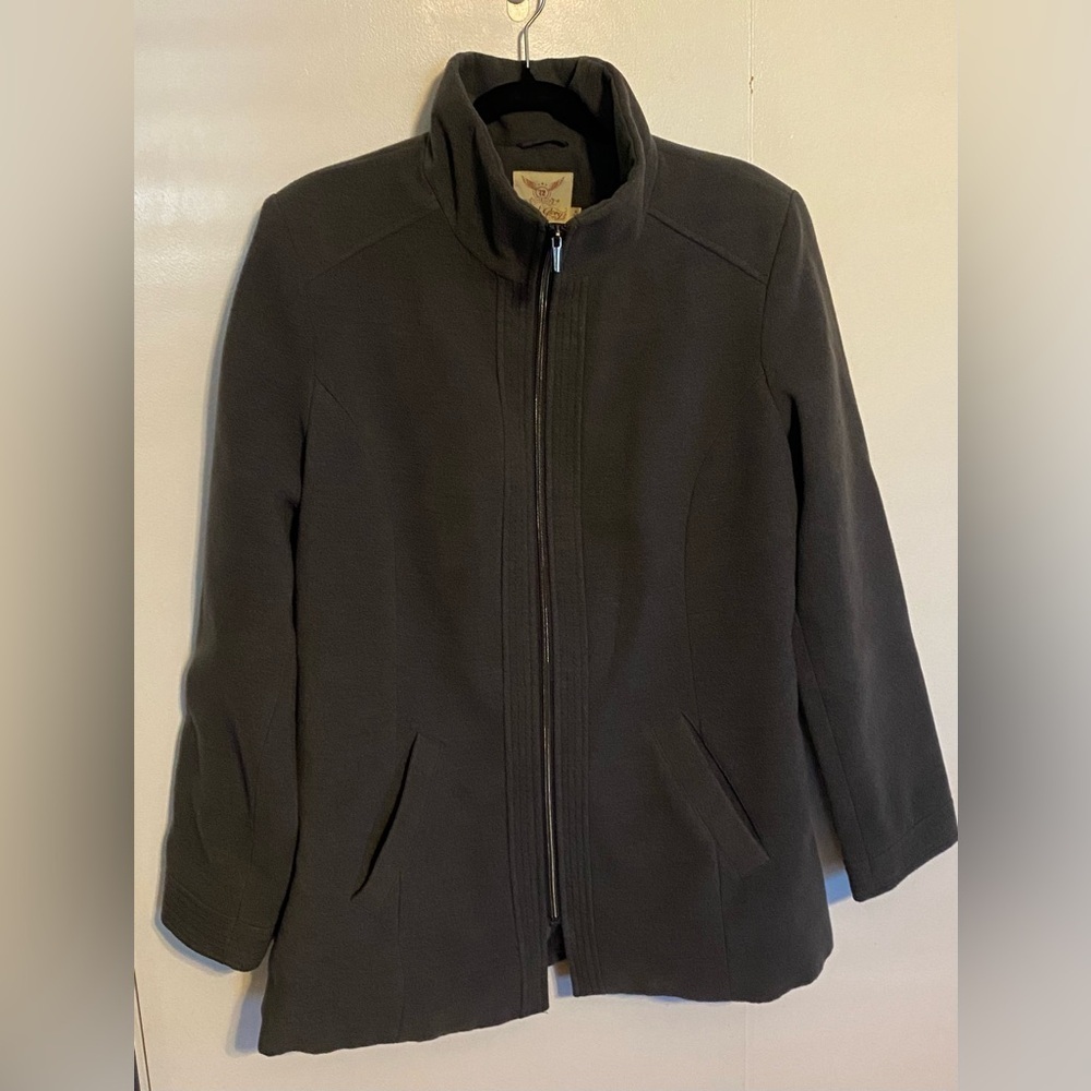 Faded Glory Carcoal Women’s Pea Coat, XL
